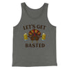 Let's Get Basted Funny Thanksgiving Men/Unisex Tank Top Athletic Heather | Funny Shirt from Famous In Real Life