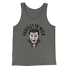 Protect Ya' Neck Men/Unisex Tank Top Athletic Heather | Funny Shirt from Famous In Real Life