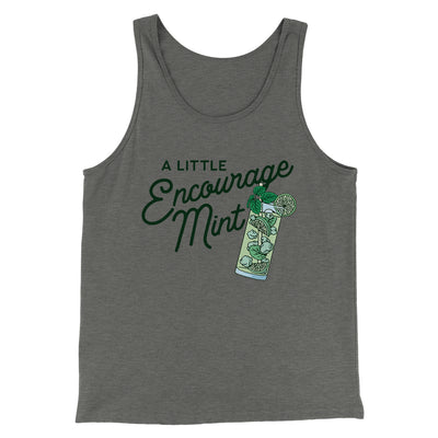 A Little Encourage-Mint Men/Unisex Tank Top Athletic Heather | Funny Shirt from Famous In Real Life