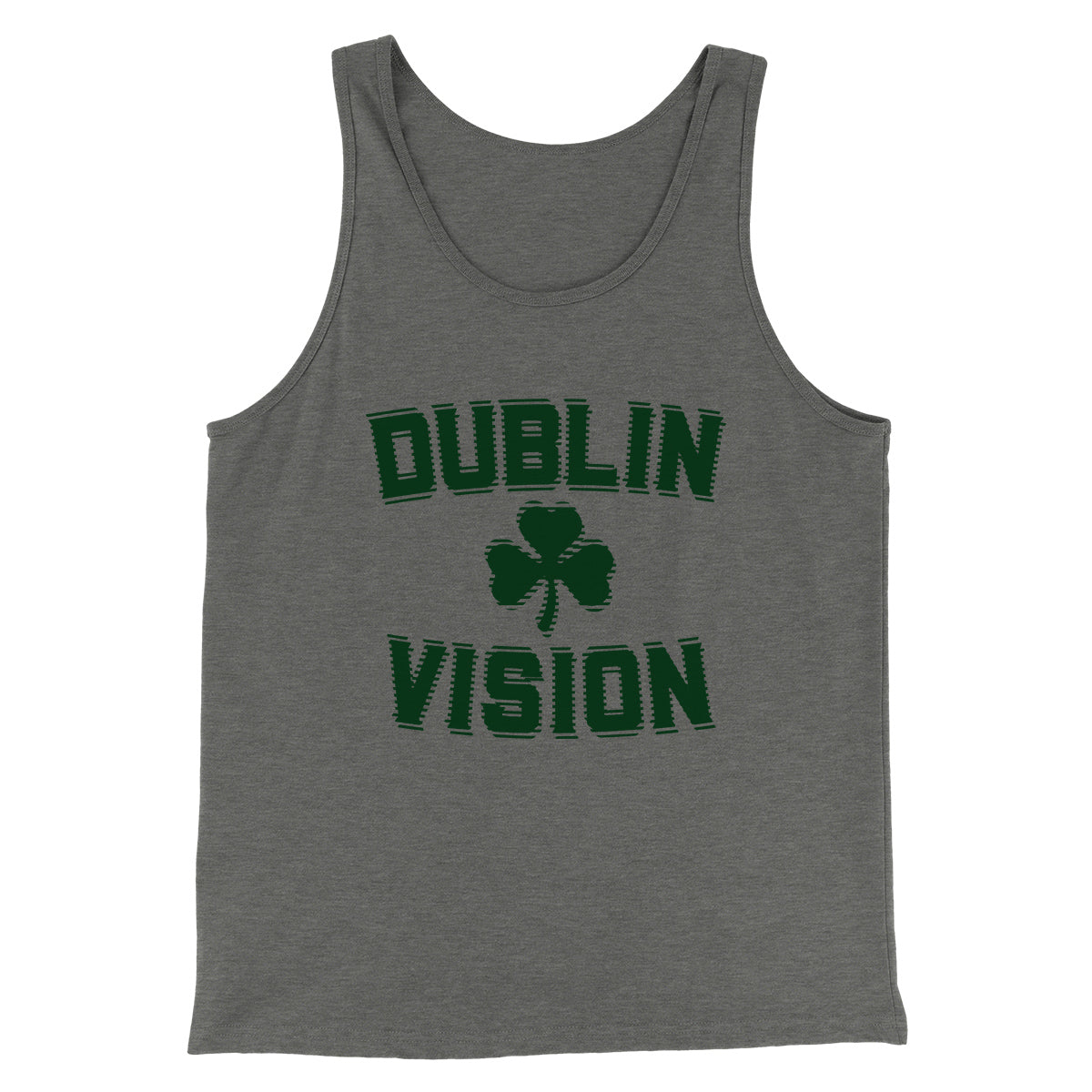 Dublin Vision Men/Unisex Tank Top Athletic Heather | Funny Shirt from Famous In Real Life