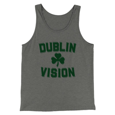 Dublin Vision Men/Unisex Tank Top Athletic Heather | Funny Shirt from Famous In Real Life