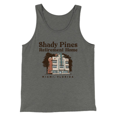 Shady Pines Retirement Home Men/Unisex Tank Top Athletic Heather | Funny Shirt from Famous In Real Life
