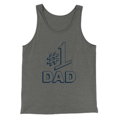#1 Dad Men/Unisex Tank Top Athletic Heather | Funny Shirt from Famous In Real Life
