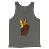 Peace Sign Hand Turkey Funny Thanksgiving Men/Unisex Tank Top Athletic Heather | Funny Shirt from Famous In Real Life