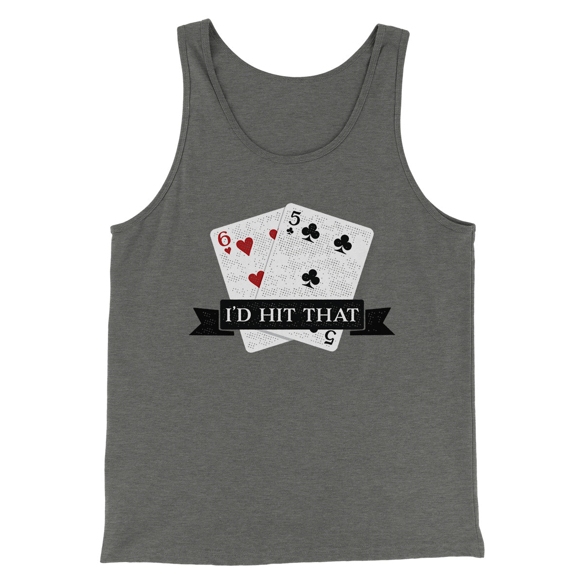 I'd Hit That Funny Men/Unisex Tank Top Athletic Heather | Funny Shirt from Famous In Real Life