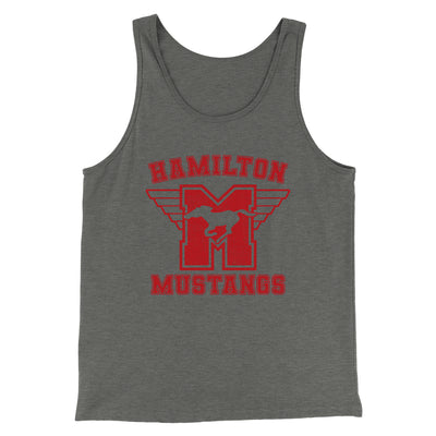 Hamilton Mustangs Men/Unisex Tank Top Athletic Heather | Funny Shirt from Famous In Real Life