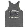 It's Kinda Hot In These Rhinos Funny Movie Men/Unisex Tank Top Athletic Heather | Funny Shirt from Famous In Real Life
