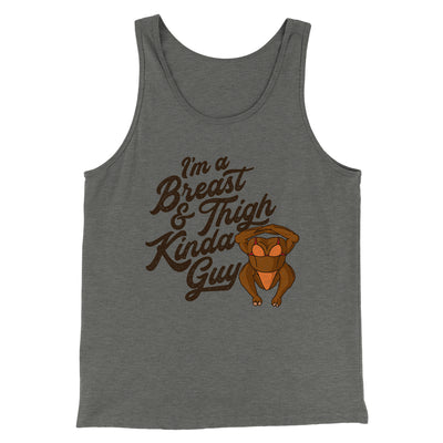 Breast & Thigh Kinda Guy Funny Thanksgiving Men/Unisex Tank Top Athletic Heather | Funny Shirt from Famous In Real Life