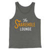 Snakehole Lounge Men/Unisex Tank Top Deep Heather/Black | Funny Shirt from Famous In Real Life
