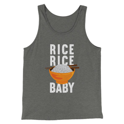 Rice Rice Baby Men/Unisex Tank Athletic Heather | Funny Shirt from Famous In Real Life
