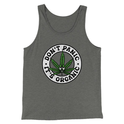 Don't Panic It's Organic Men/Unisex Tank Top Athletic Heather | Funny Shirt from Famous In Real Life