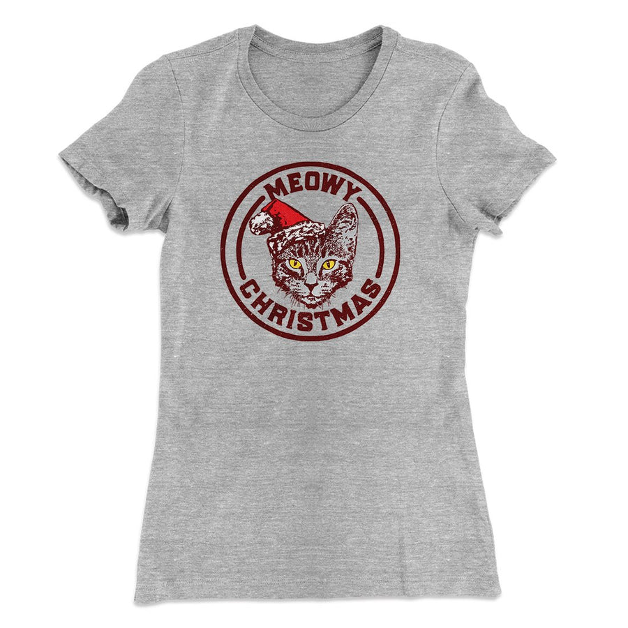 Meowy Christmas Women's T-Shirt Famous IRL