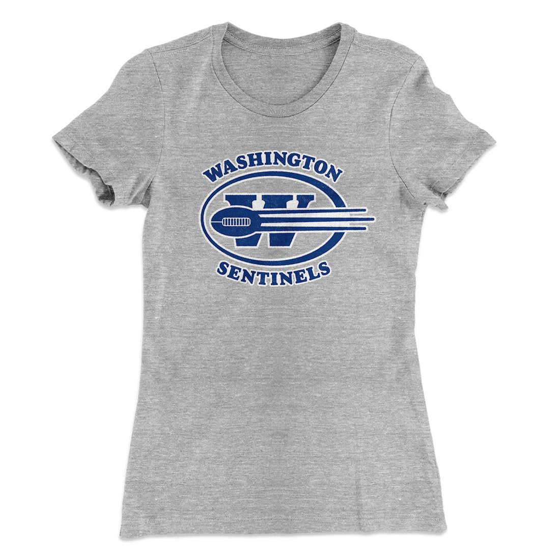 Washington Sentinels Women's T-Shirt Heather Gray | Funny Shirt from Famous In Real Life