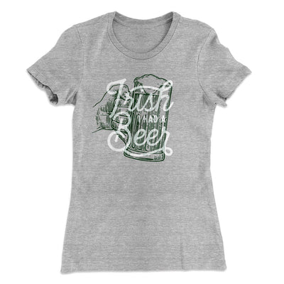 Irish I Had a Beer Women's T-Shirt Heather Grey | Funny Shirt from Famous In Real Life