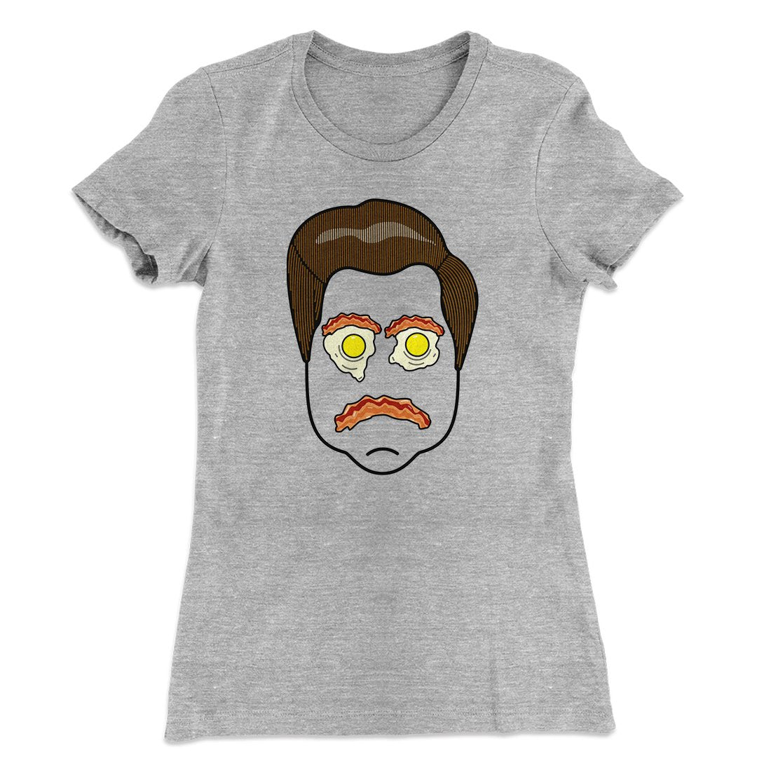 King of Breakfast Women's T-Shirt Heather Gray | Funny Shirt from Famous In Real Life