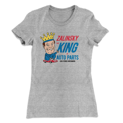 Zalinsky Auto Parts Women's T-Shirt Heather Gray | Funny Shirt from Famous In Real Life