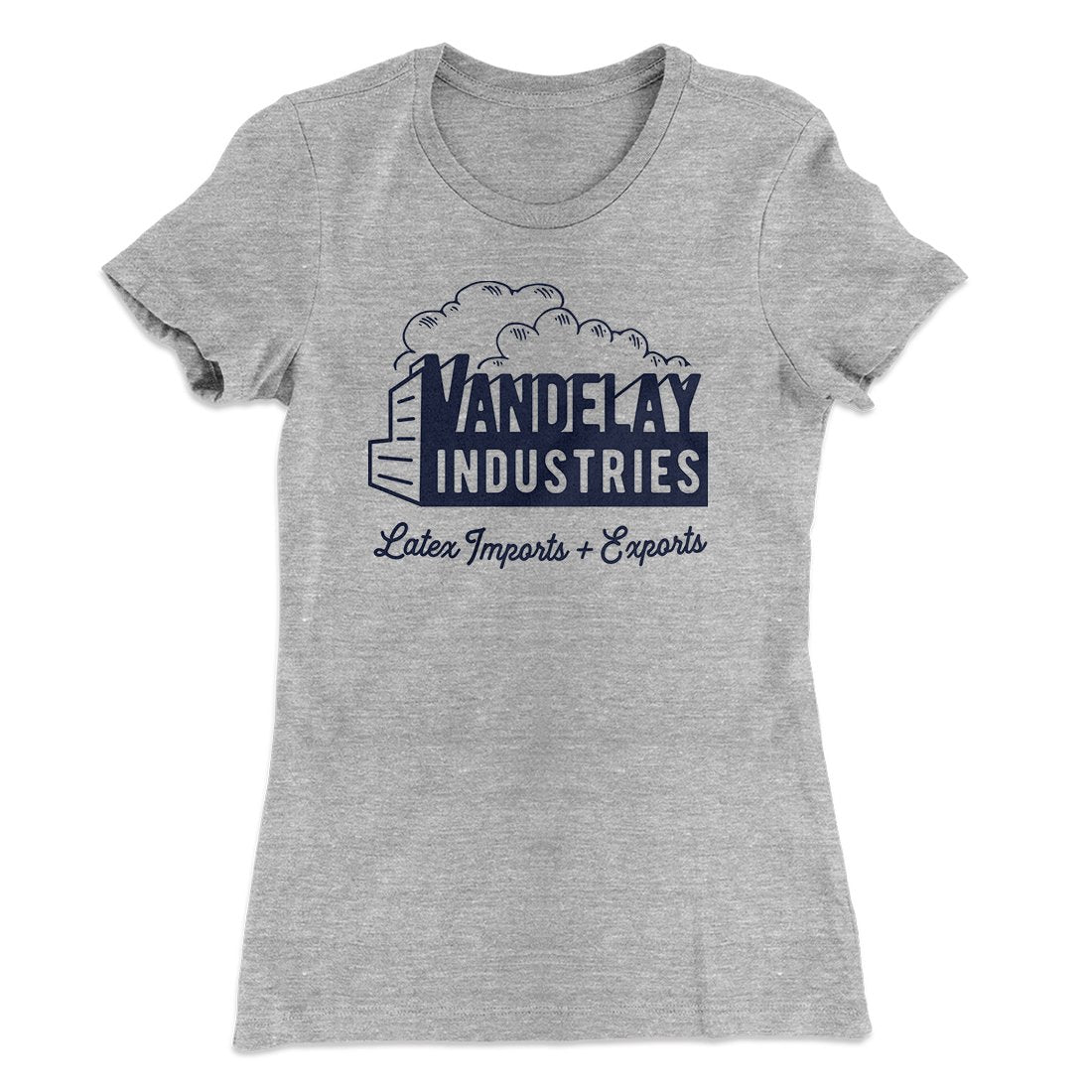 Vandelay Industries Women's T-Shirt Heather Gray | Funny Shirt from Famous In Real Life