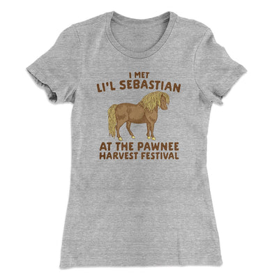 I Met Li'l Sebastian Women's T-Shirt Heather Gray | Funny Shirt from Famous In Real Life