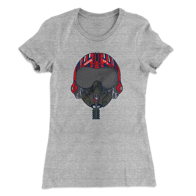 Goose Helmet Women's T-Shirt Heather Gray | Funny Shirt from Famous In Real Life