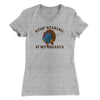 Stop Staring At My Breasts Funny Thanksgiving Women's T-Shirt Heather Grey | Funny Shirt from Famous In Real Life