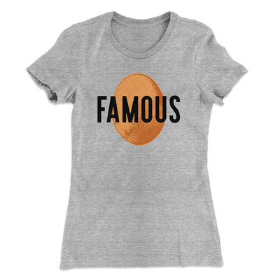 World Record Egg Funny Women's T-Shirt Heather Grey | Funny Shirt from Famous In Real Life