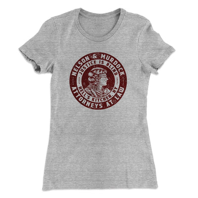 Nelson And Murdock Attorneys At Law Women's T-Shirt Heather Grey | Funny Shirt from Famous In Real Life