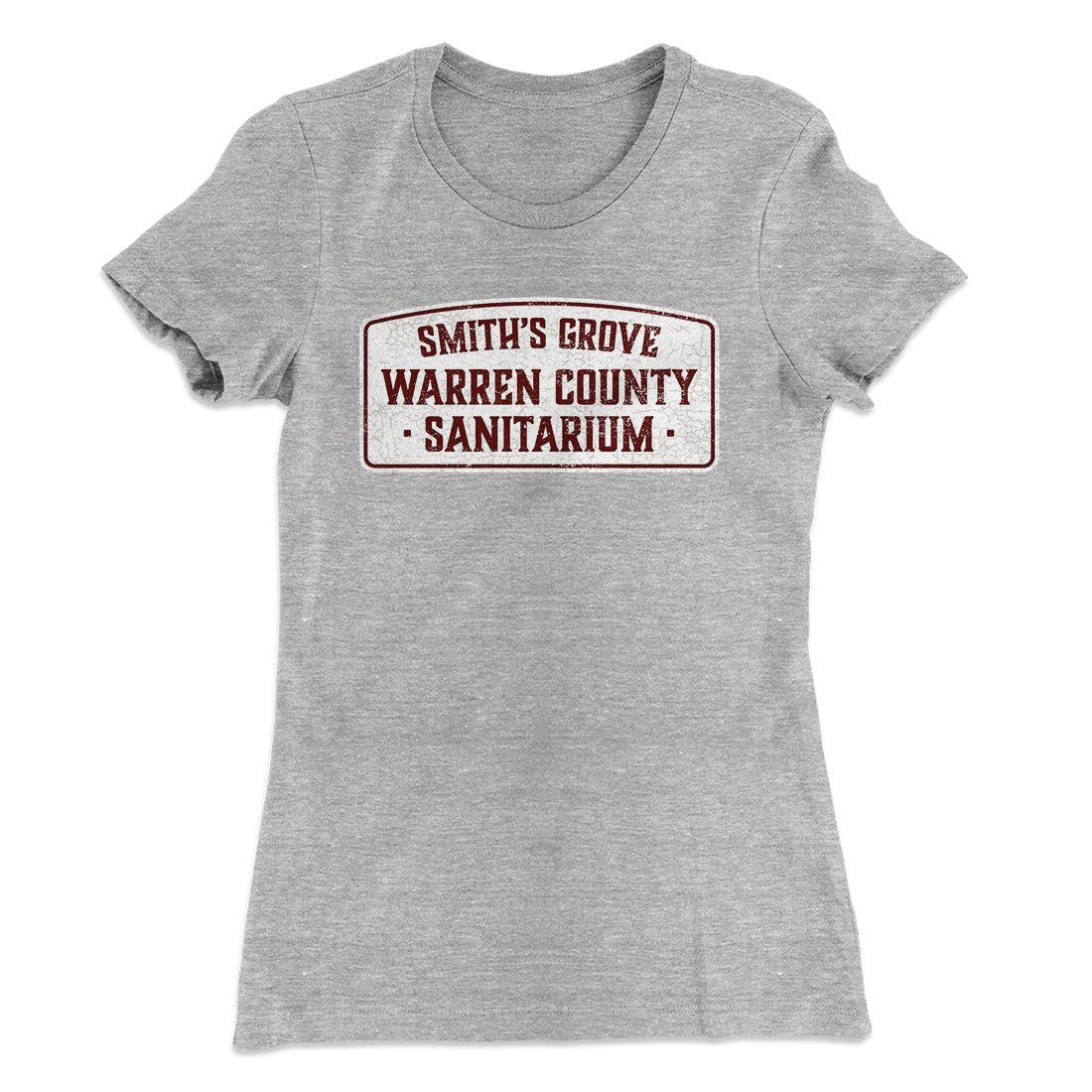 Smith's Grove Sanitarium Women's T-Shirt Heather Gray | Funny Shirt from Famous In Real Life