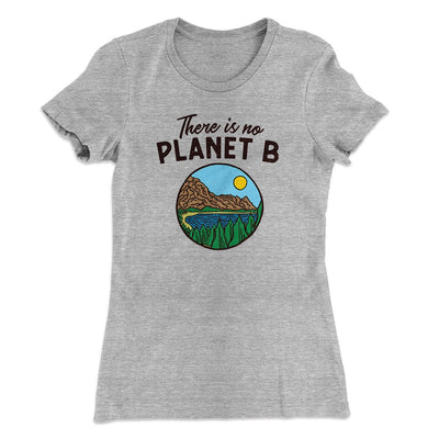 There is no Planet B Women's T-Shirt Heather Gray | Funny Shirt from Famous In Real Life