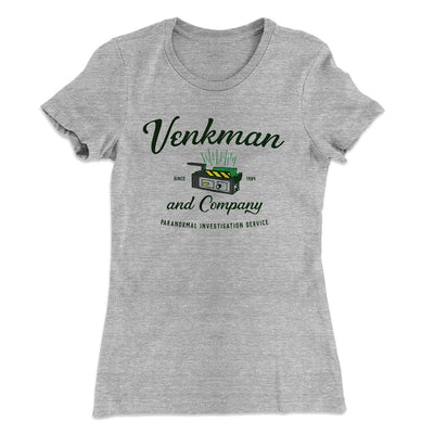 Venkman and Company Women's T-Shirt Heather Gray | Funny Shirt from Famous In Real Life