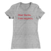 Dear Santa, I Can Explain Women's T-Shirt Heather Grey | Funny Shirt from Famous In Real Life