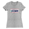 Assman Women's T-Shirt Heather Gray | Funny Shirt from Famous In Real Life