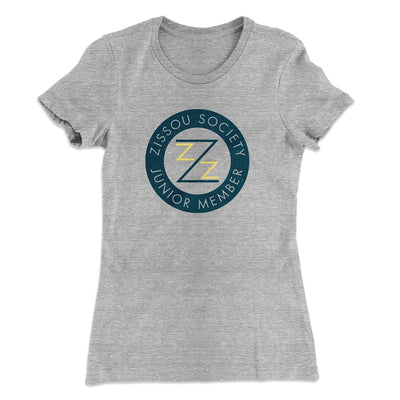Zissou Society Member Women's T-Shirt Heather Gray | Funny Shirt from Famous In Real Life