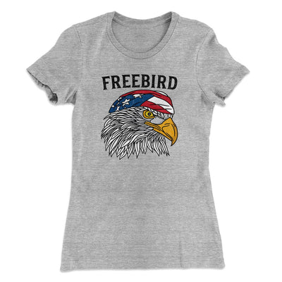 Freebird Women's T-Shirt Heather Grey | Funny Shirt from Famous In Real Life