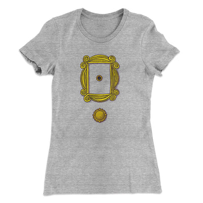 Door Hole Frame Women's T-Shirt Heather Gray | Funny Shirt from Famous In Real Life