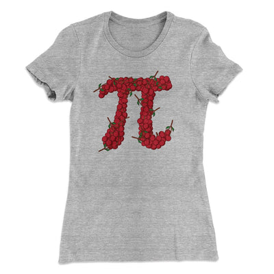 Cherry Pi Women's T-Shirt Heather Gray | Funny Shirt from Famous In Real Life