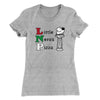 Little Nero's Pizza Women's T-Shirt Heather Gray | Funny Shirt from Famous In Real Life