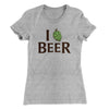 I Hop Craft Beer Women's T-Shirt Heather Grey | Funny Shirt from Famous In Real Life