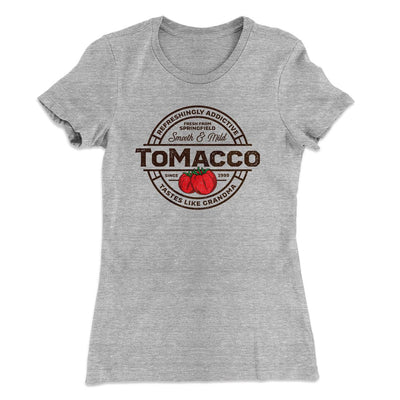 Tomacco Women's T-Shirt Heather Grey | Funny Shirt from Famous In Real Life