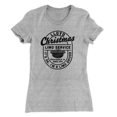 Lloyd Christmas Limo Service Women's T-Shirt Heather Grey | Funny Shirt from Famous In Real Life