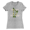 Whale Oil Beef Hooked Women's T-Shirt Heather Grey | Funny Shirt from Famous In Real Life