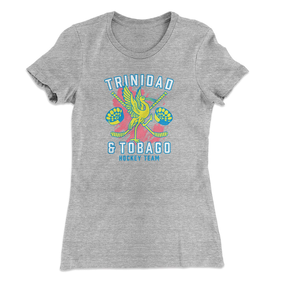 Trinidad & Tobago Hockey Women's T-Shirt Heather Grey | Funny Shirt from Famous In Real Life