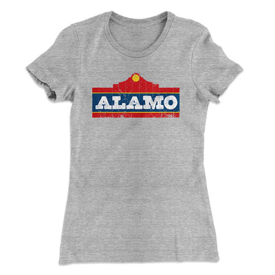 Alamo Beer Women's T-Shirt Heather Gray | Funny Shirt from Famous In Real Life