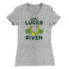 Zero Lucks Given Women's T-Shirt Heather Grey | Funny Shirt from Famous In Real Life