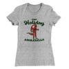 The Holiday Armadillo Women's T-Shirt Heather Gray | Funny Shirt from Famous In Real Life