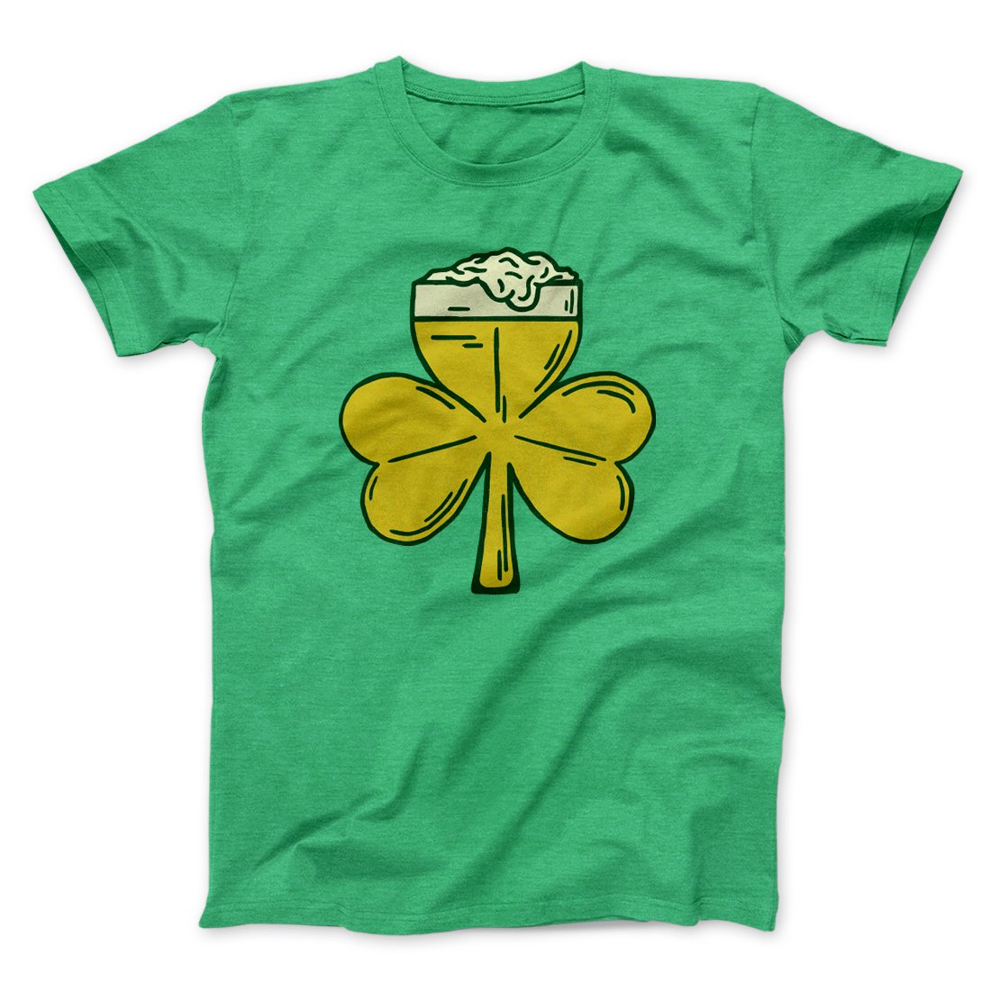 Beer Shamrock Men/Unisex T-Shirt | Funny Shirt from Famous In Real Life
