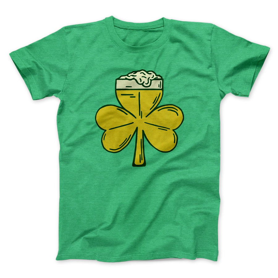 Beer Shamrock Men/Unisex T-Shirt Heather Kelly | Funny Shirt from Famous In Real Life