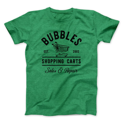 Bubbles Shopping Carts Men/Unisex T-Shirt Heather Kelly | Funny Shirt from Famous In Real Life