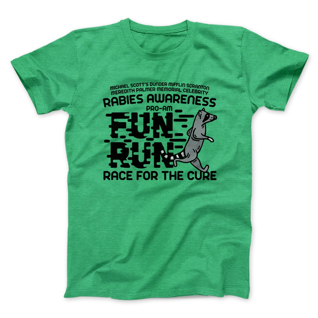 Rabies Awareness Fun Run Men/Unisex T-Shirt Heather Kelly | Funny Shirt from Famous In Real Life
