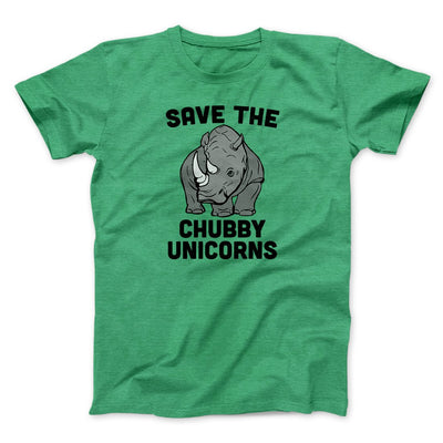 Save The Chubby Unicorns Men/Unisex T-Shirt Heather Kelly | Funny Shirt from Famous In Real Life