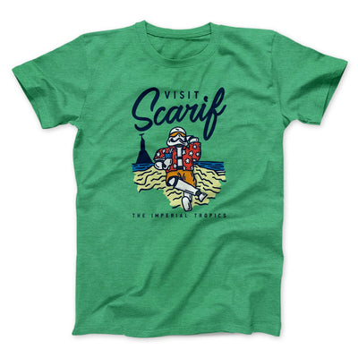 Visit Scarif Funny Movie Men/Unisex T-Shirt Heather Kelly | Funny Shirt from Famous In Real Life
